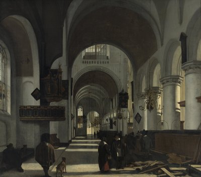 Interior de una iglesia de Emanuel de Witte